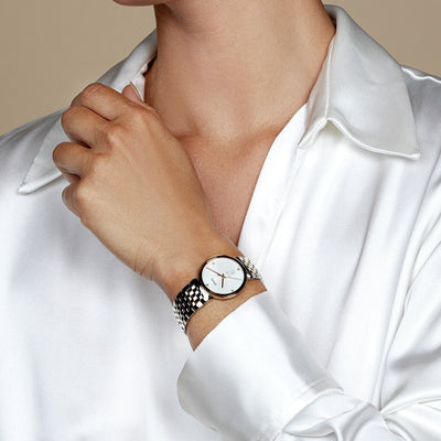 Florence Women Quartz White Dial Analog Stainless Steel Watch R48913723