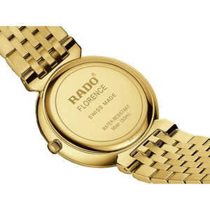 Florence Unisex Quartz Gold Dial Analog Stainless Steel Watch R48914713