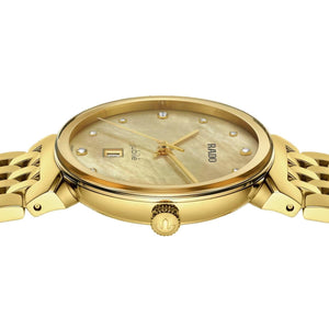 Florence Women Quartz Gold Dial Analog Stainless Steel Watch R48915903