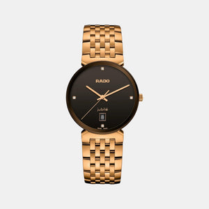 Florence Unisex Quartz Black Dial Analog Stainless Steel Watch R48916703