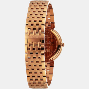 Florence Unisex Quartz Black Dial Analog Stainless Steel Watch R48916703
