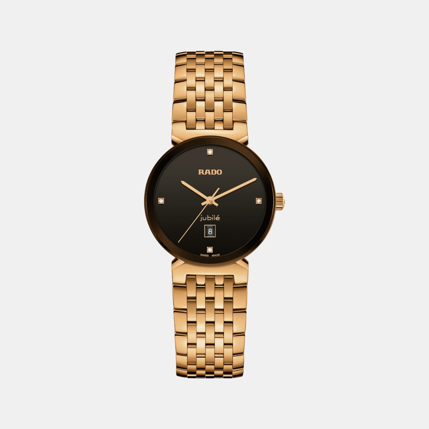 Florence Women Quartz Black Dial Analog Stainless Steel Watch R48917703