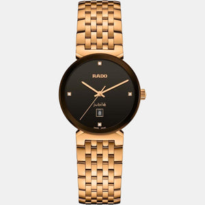 Florence Women Quartz Black Dial Analog Stainless Steel Watch R48917703