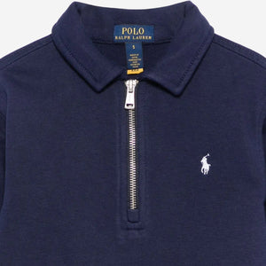 Ralph Lauren Boys Navy Half-Zip Sweatshirt