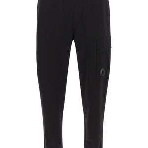 C.p. Company Diagonal Raised Fleece Pants With Lens Detail