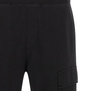 C.p. Company Diagonal Raised Fleece Pants With Lens Detail