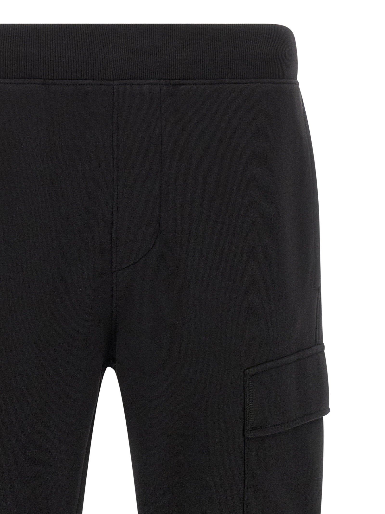 C.p. Company Diagonal Raised Fleece Pants With Lens Detail