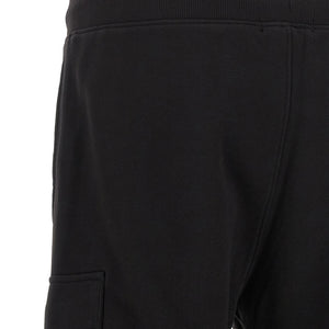 C.p. Company Diagonal Raised Fleece Pants With Lens Detail
