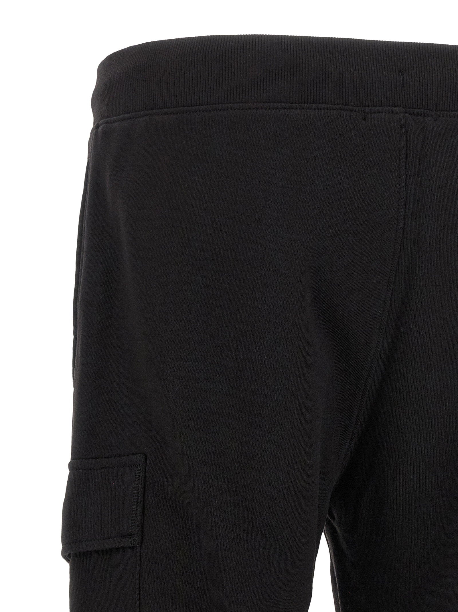 C.p. Company Diagonal Raised Fleece Pants With Lens Detail