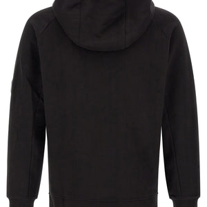 C.p. Company Diagonal Raised Fleece Sweatshirt With Lens Detail