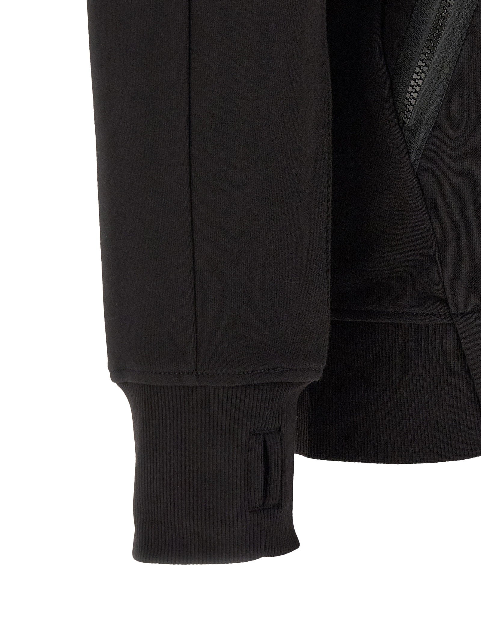 C.p. Company Diagonal Raised Fleece Sweatshirt With Lens Detail