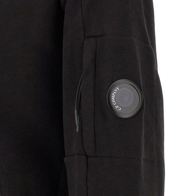 C.p. Company Diagonal Raised Fleece Sweatshirt With Lens Detail
