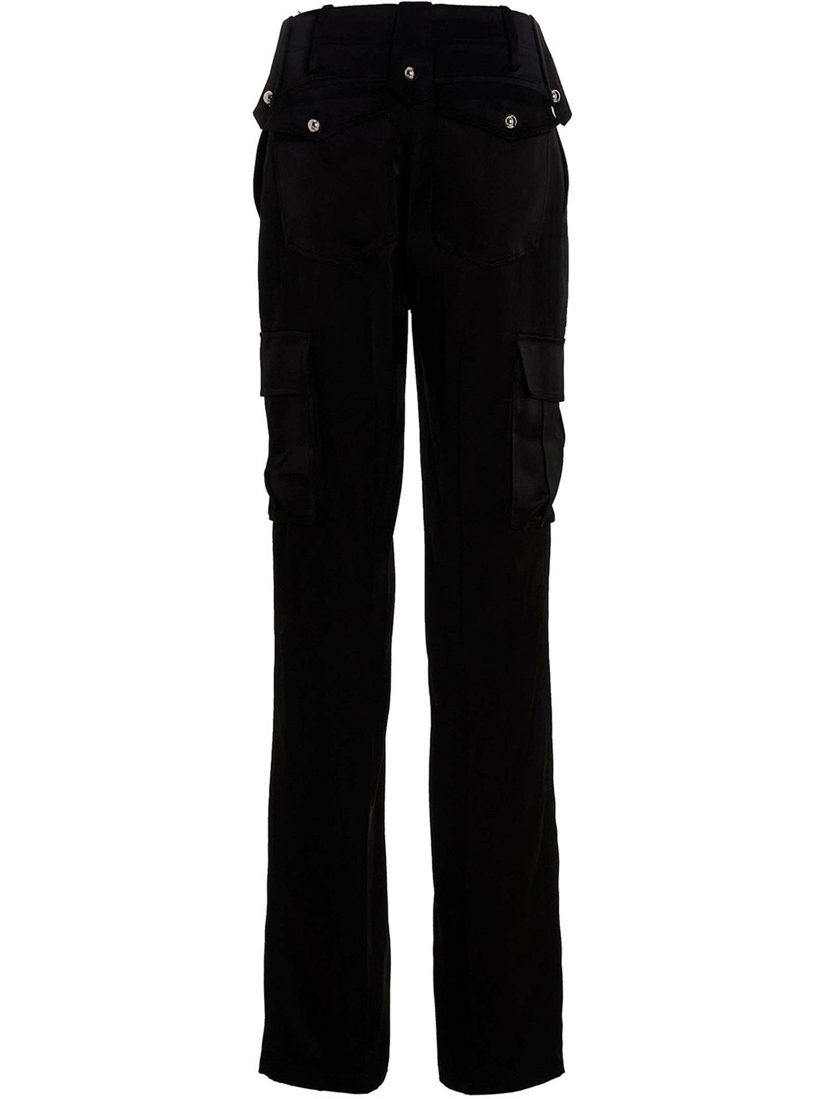 David Koma Satin Cargo Pants