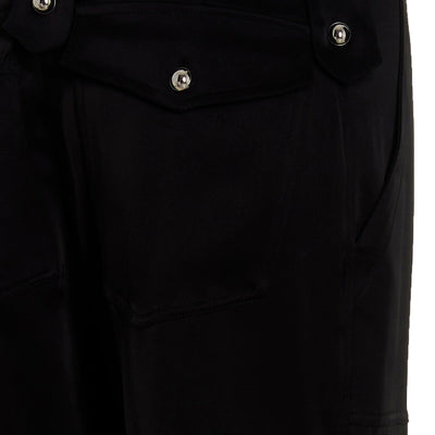 David Koma Satin Cargo Pants