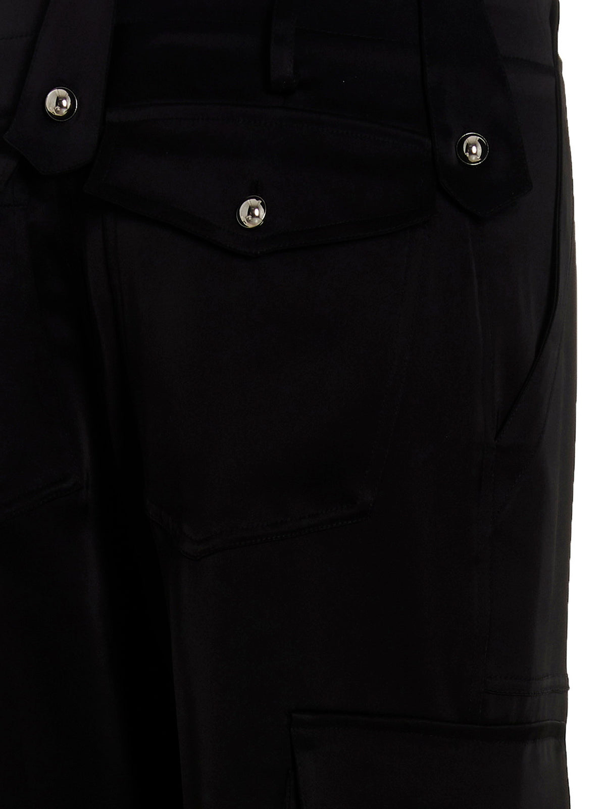 David Koma Satin Cargo Pants