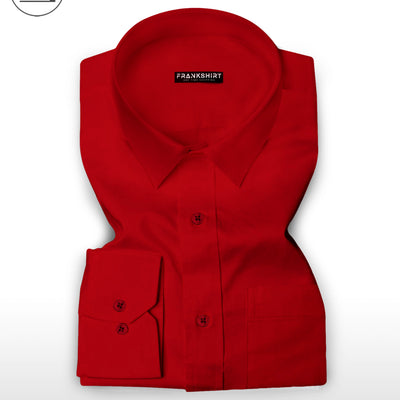 Blood Red I Red Color I Formal Shirt I Regular Fit I 100% Cotton Shirt