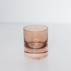 Estelle Colored Rocks Glass -  Set of 2 {Mocha Mousse (Our Amber Smoke)}