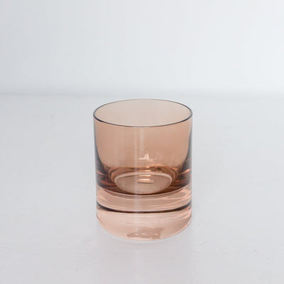 Estelle Colored Rocks Glass -  Set of 2 {Mocha Mousse (Our Amber Smoke)}