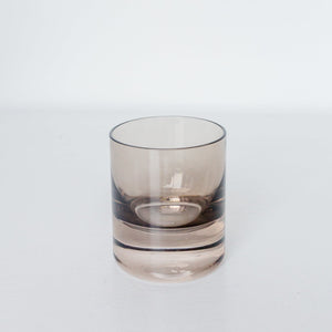 Estelle Colored Rocks Glass - Set of 2 {Gray Smoke}