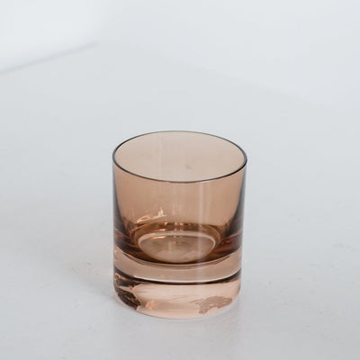 Estelle Colored Rocks Glass - Set of 6 {Mocha Mousse (Our Amber Smoke)}