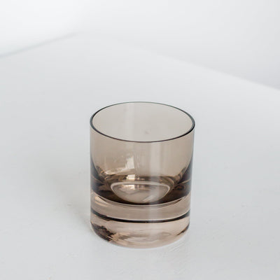 Estelle Colored Rocks Glass - Set of 2 {Gray Smoke}