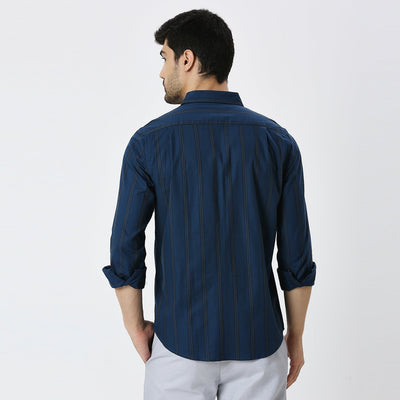 Mens Casual Striped Shirt