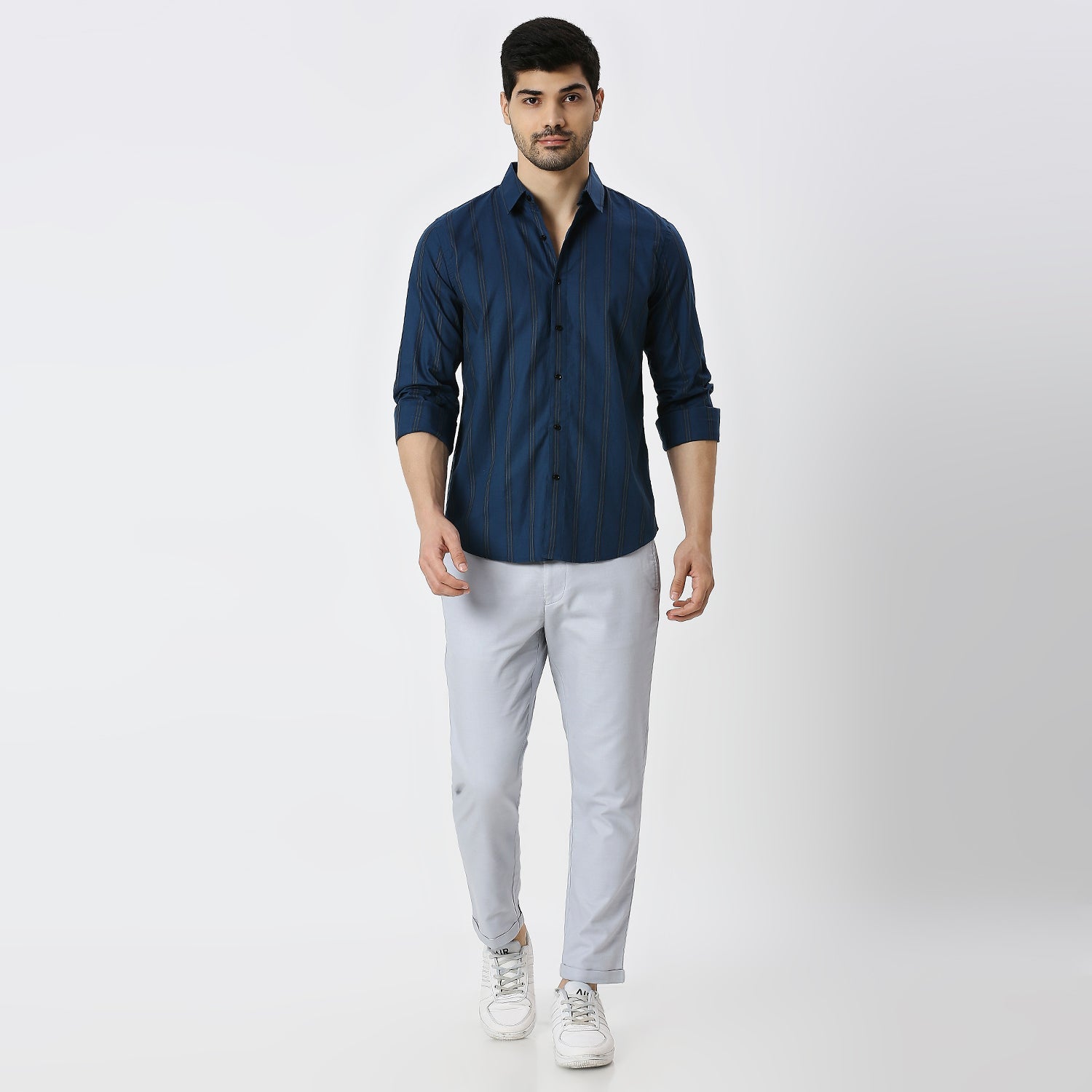 Mens Casual Striped Shirt