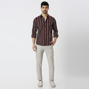 Mens Casual Striped Shirt