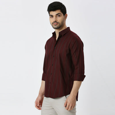 Mens Casual Striped Shirt
