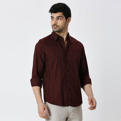 Mens Casual Striped Shirt