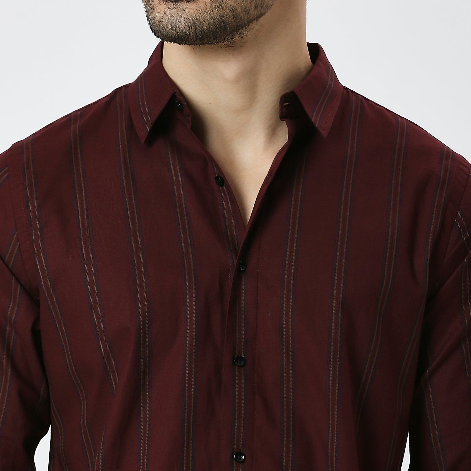 Mens Casual Striped Shirt