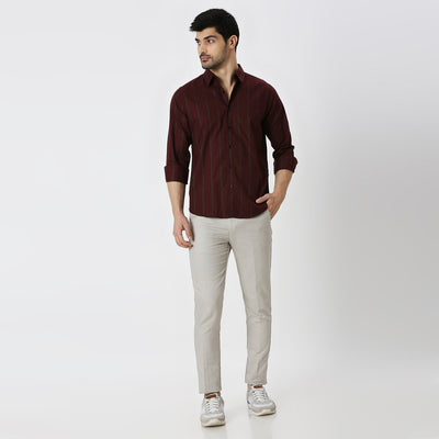 Mens Casual Striped Shirt
