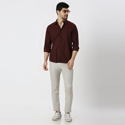 Mens Casual Striped Shirt