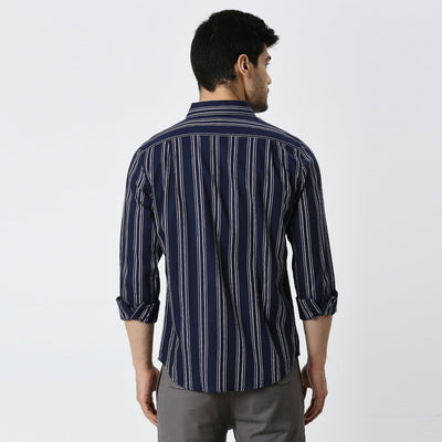 Mens Casual Striped Shirt