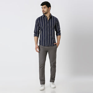 Mens Casual Striped Shirt