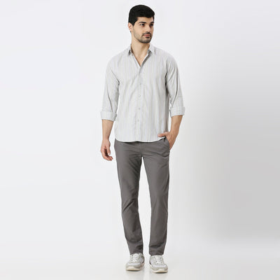 Mens Casual Striped Shirt