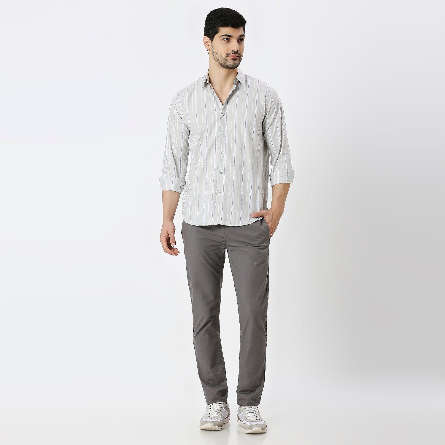 Mens Casual Striped Shirt
