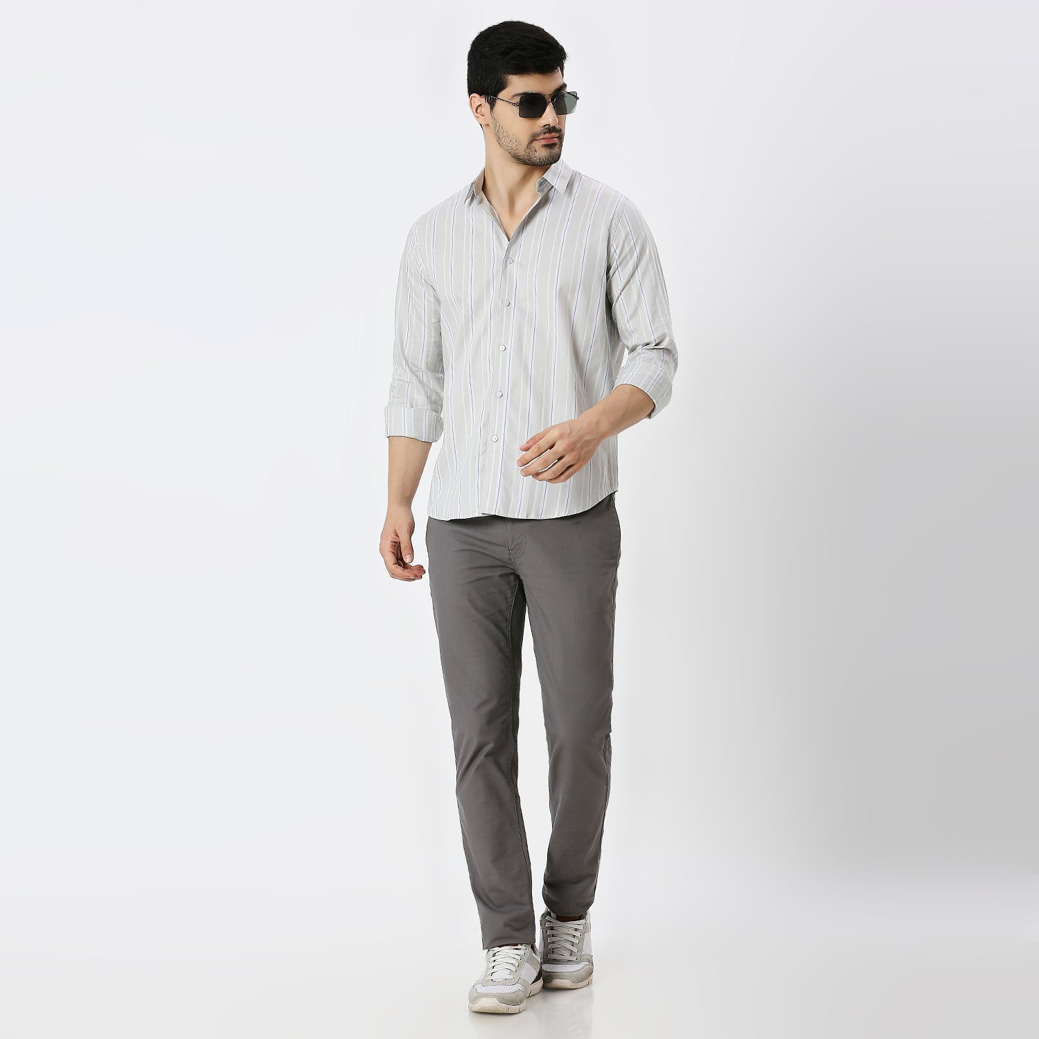 Mens Casual Striped Shirt