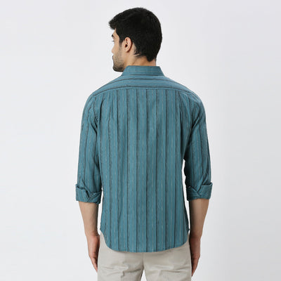 Mens Casual Striped Shirt