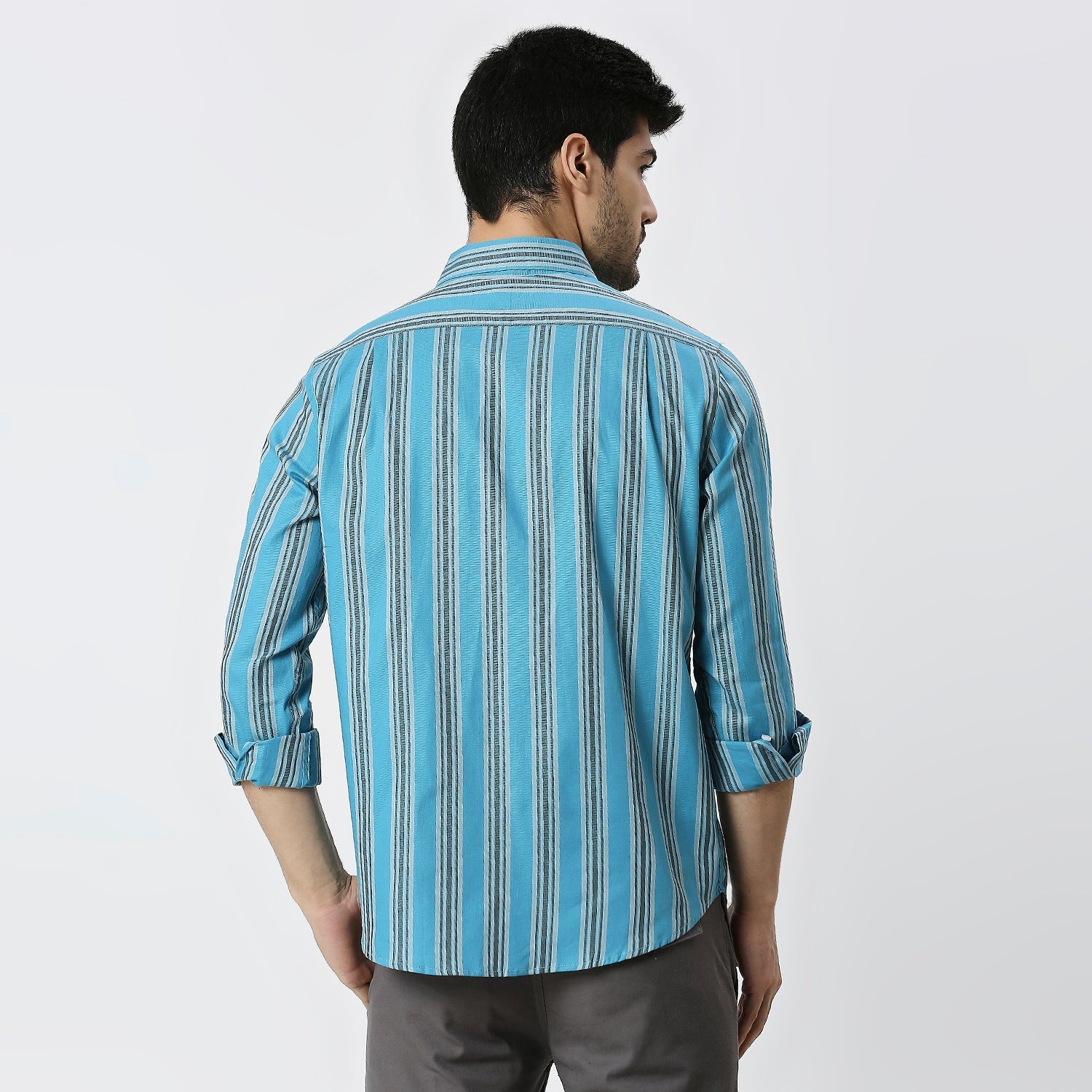 Mens Casual Striped Shirt