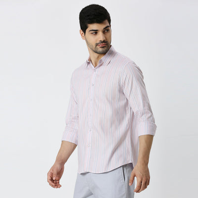 Mens Casual Striped Shirt