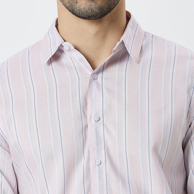 Mens Casual Striped Shirt