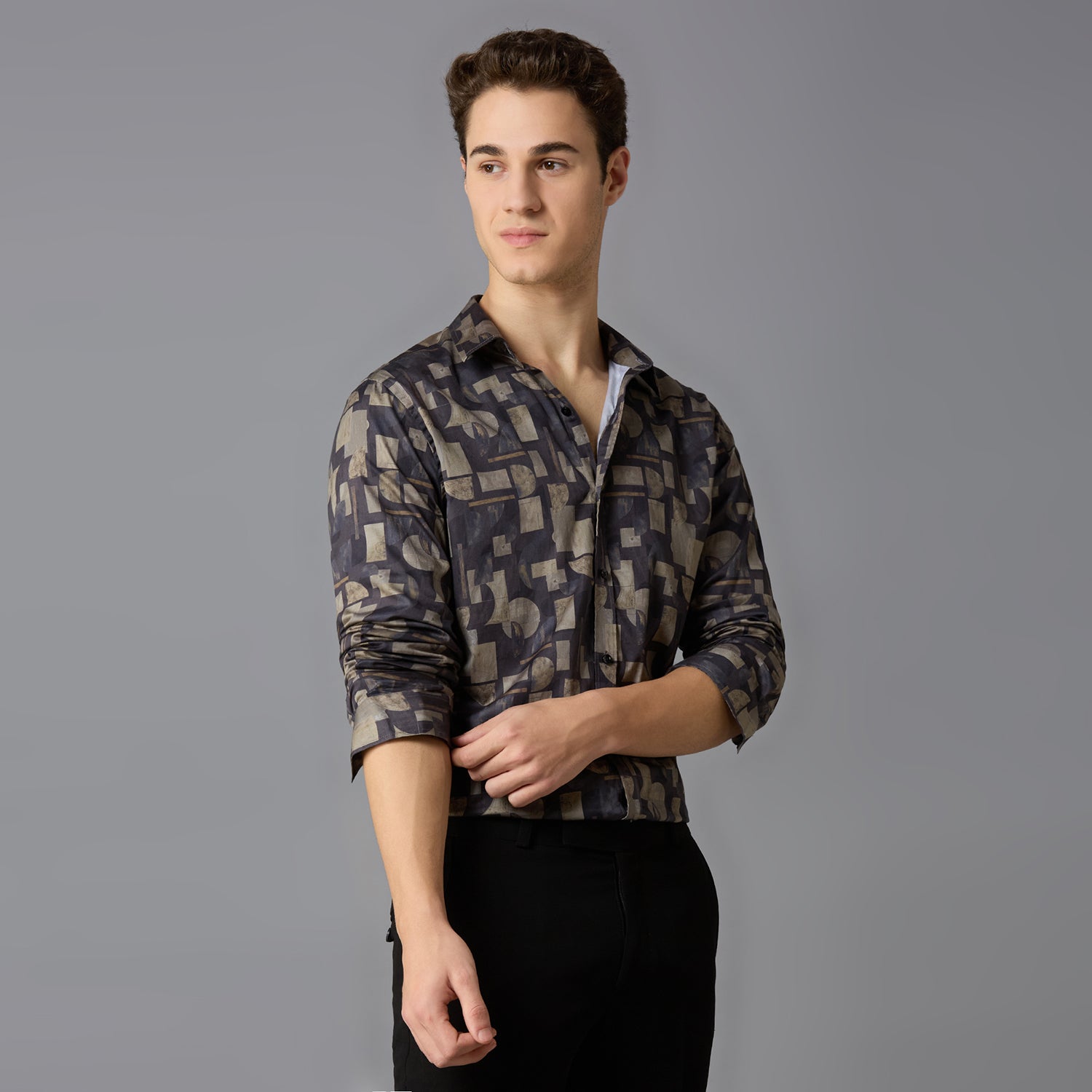 Giza Cotton Printed Shirt