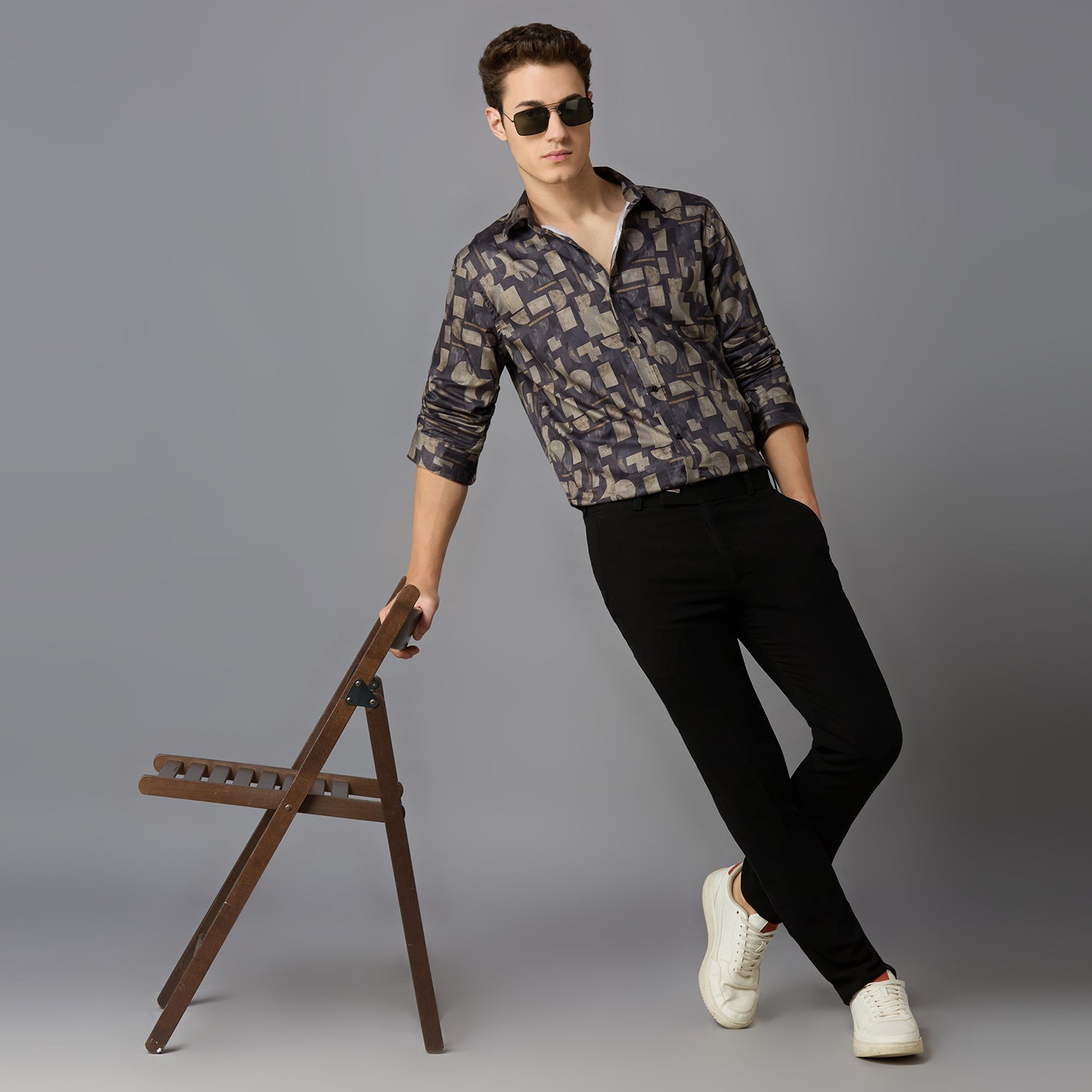 Giza Cotton Printed Shirt