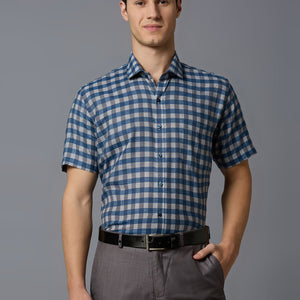 Half Sleeve Checks Shirt