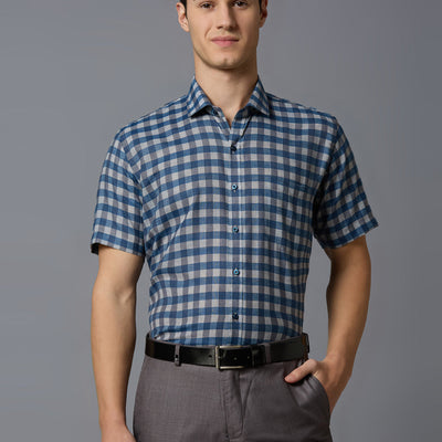 Half Sleeve Checks Shirt