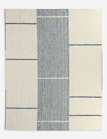 Blue and Ivory