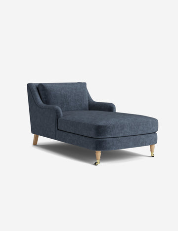Indigo Performance Striated Velvet