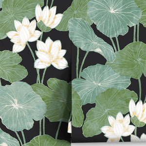 Lily Pad Peel + Stick Wallpaper