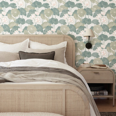 Lily Pad Peel + Stick Wallpaper
